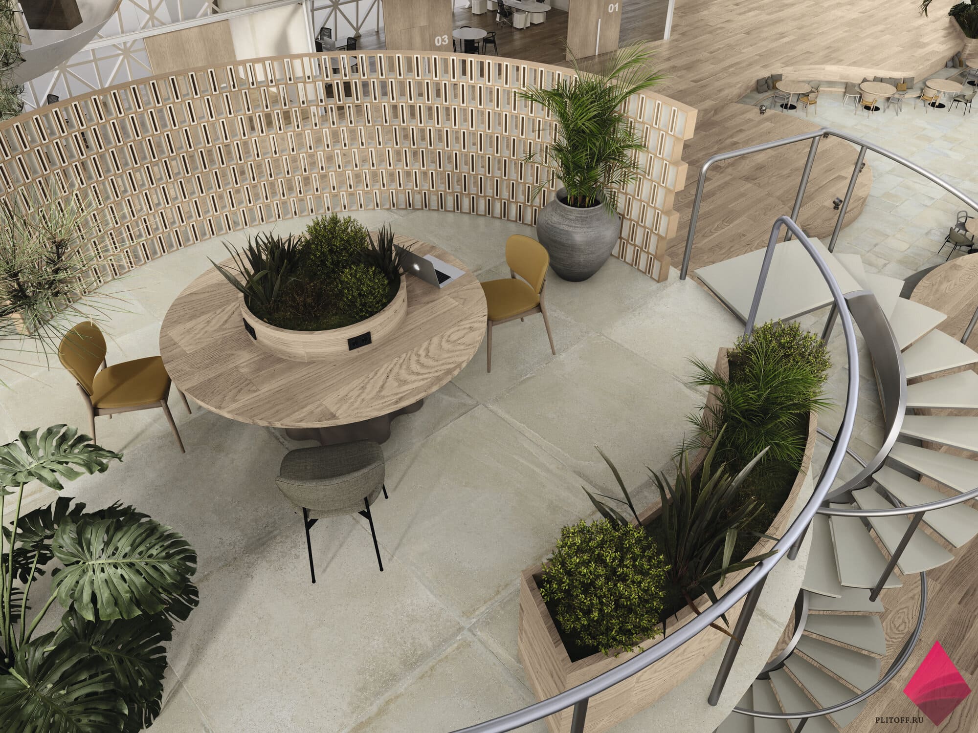 Плитка под бетон для пола