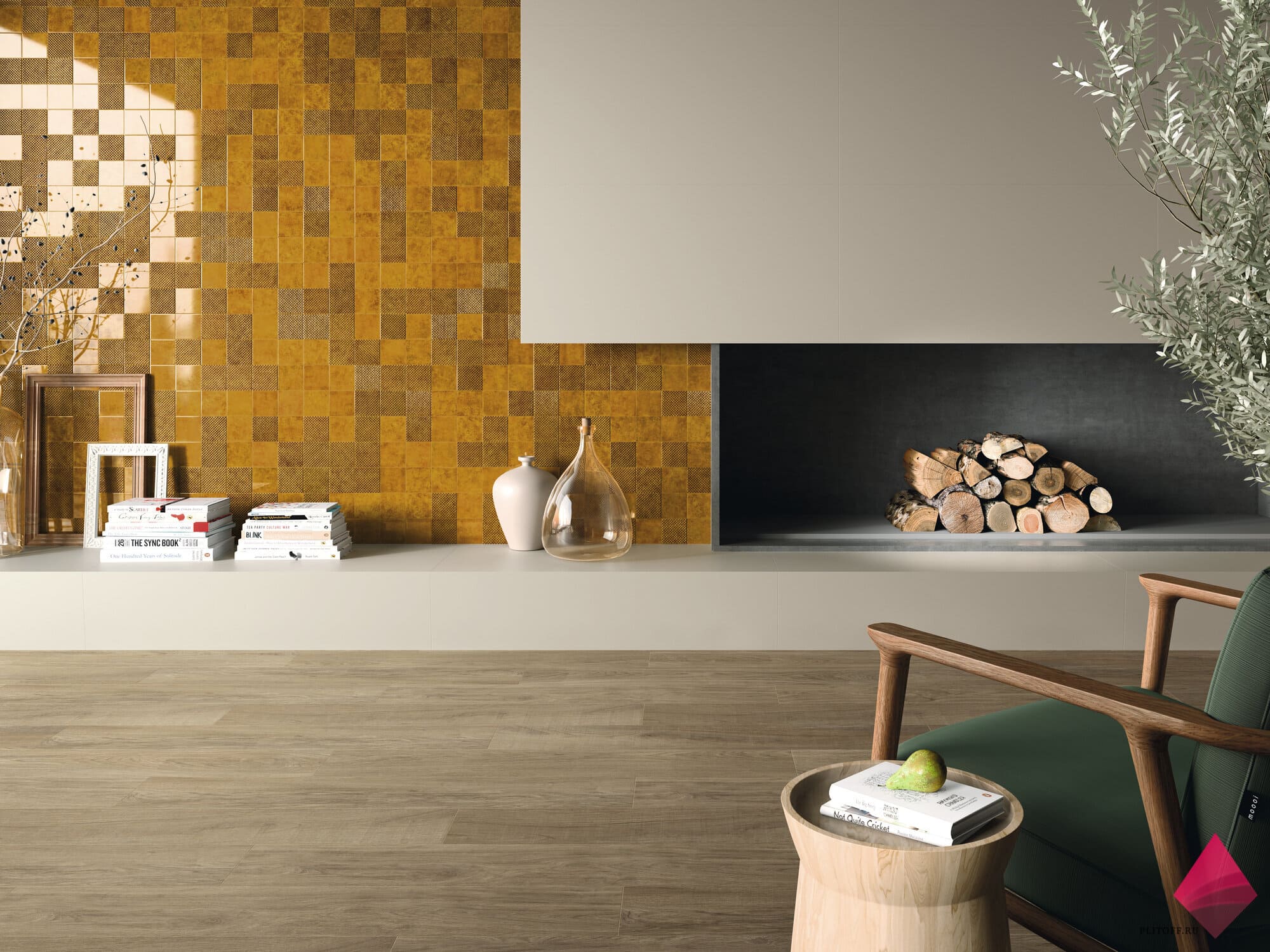 Желтая плитка 10х10