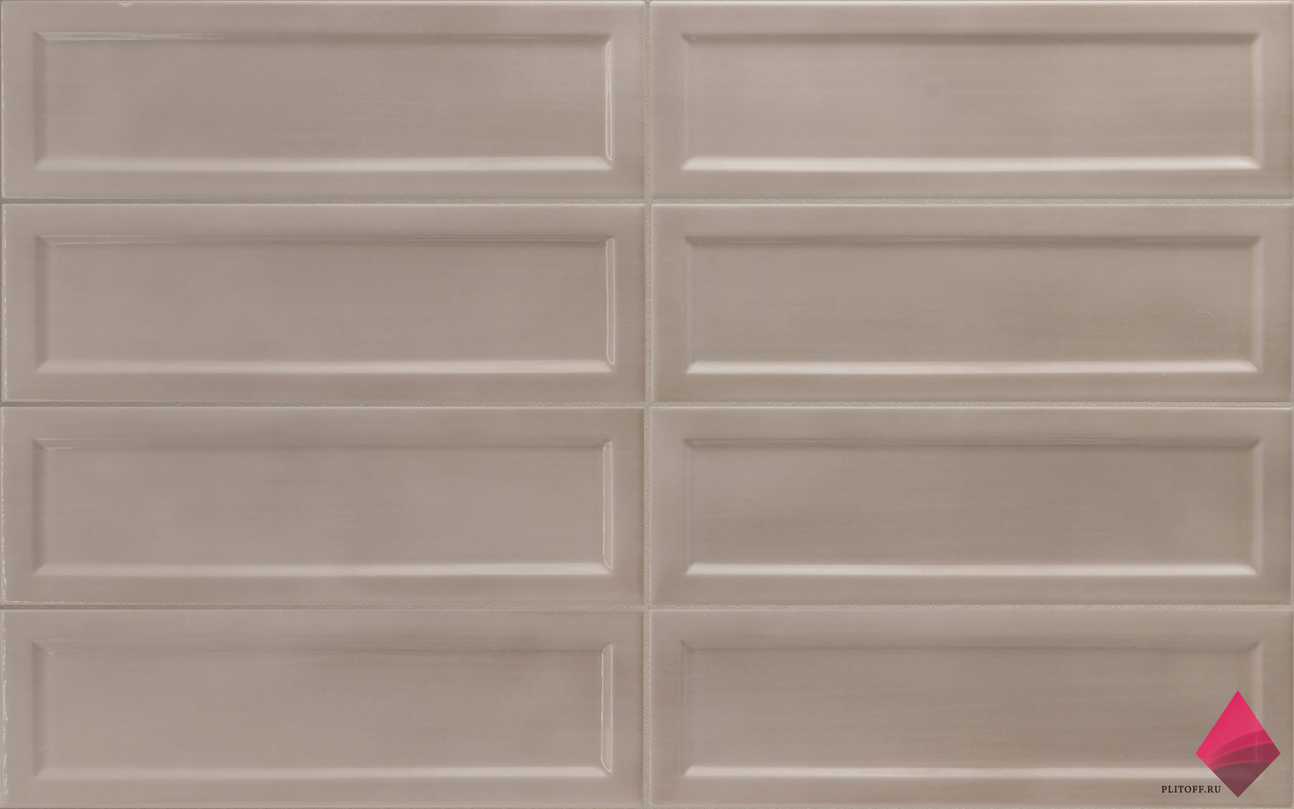 island frame dorian 6.5×20 Бежевая глянцевая плитка кабанчик