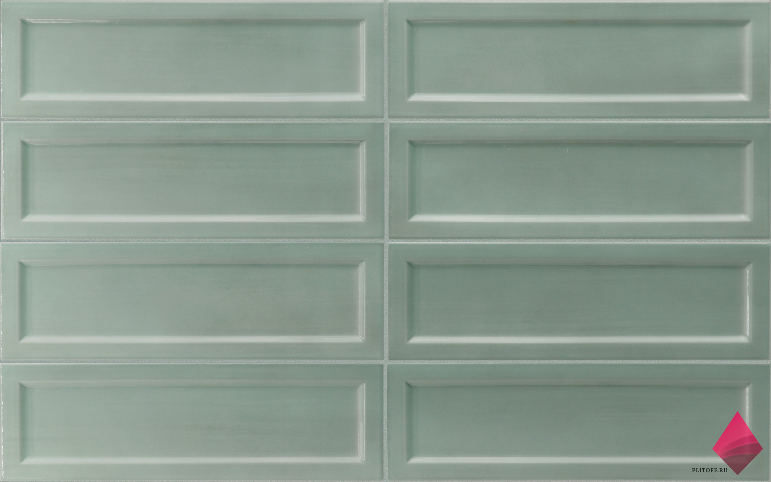 island frame watery 6.5×20 Зеленая плитка кабанчик