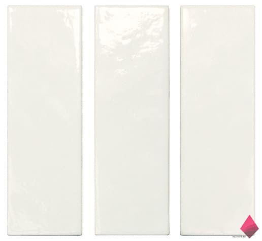 BOW OFF WHITE GLOSS Белая плитка под кирпич