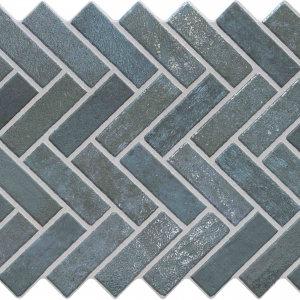 Синяя плитка елочкой фото