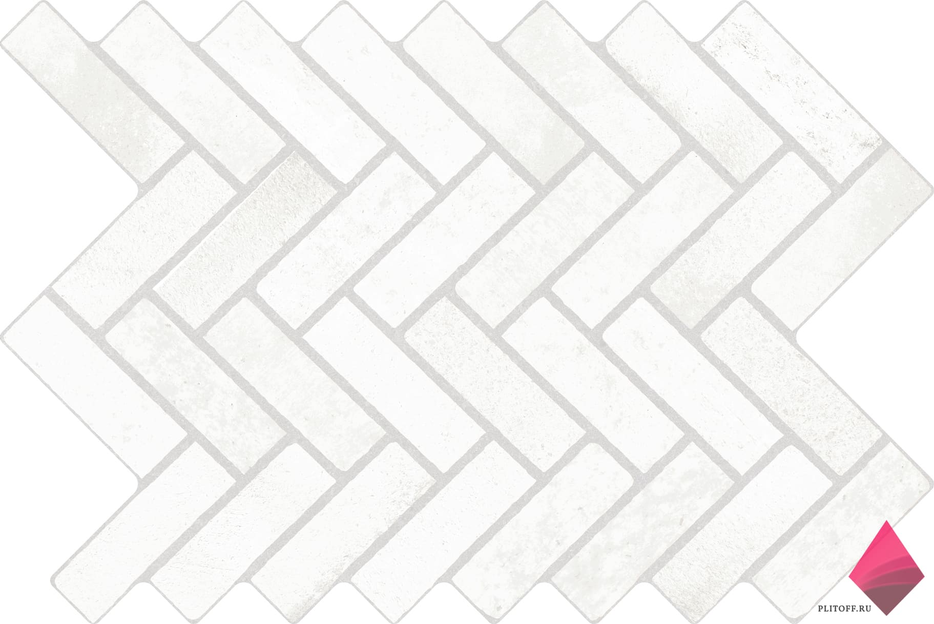 COIMBRA WHITE Белая плитка елочкой