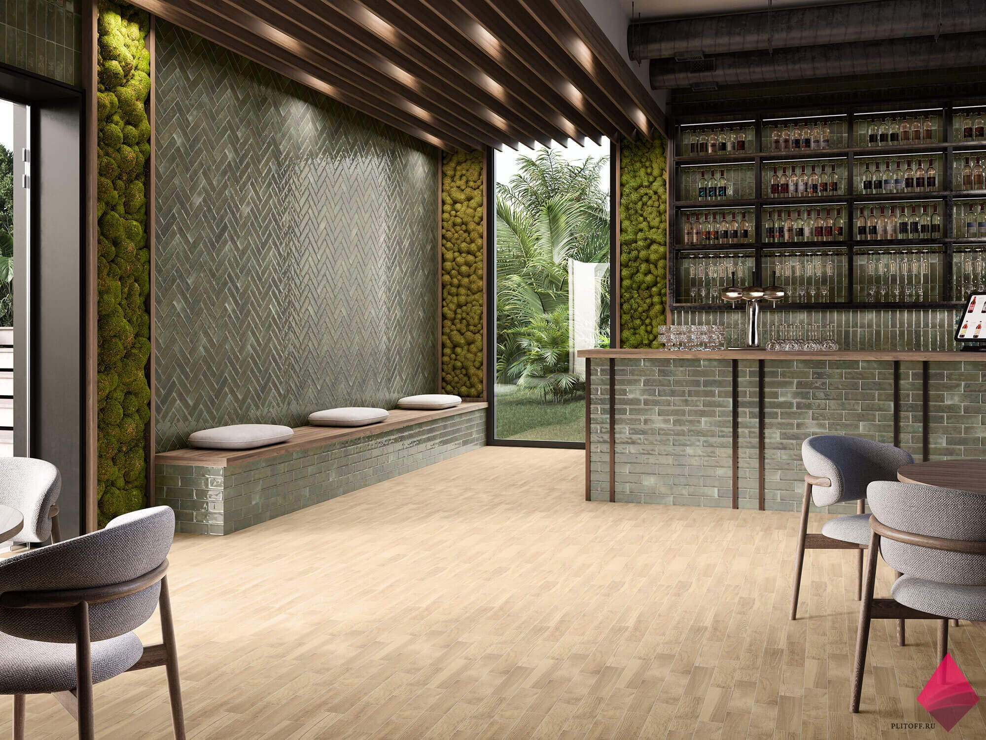 Глянцевая плитка кабанчик