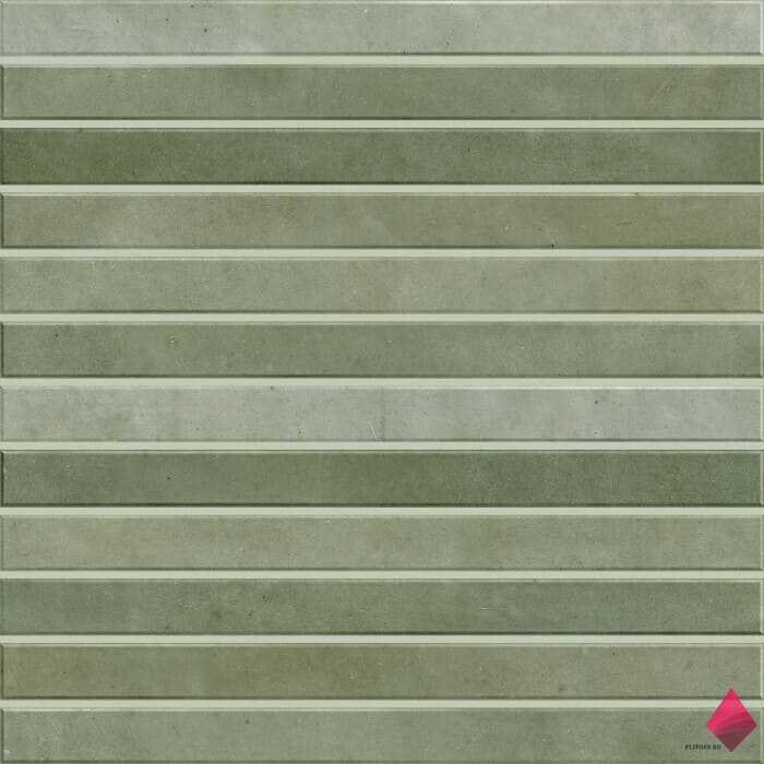 JOIA GREEN 20X20 Зеленая плитка рейками фото