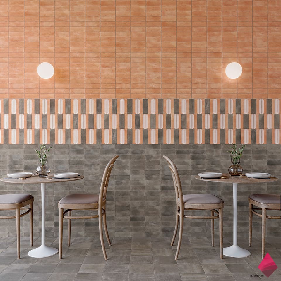 Матовая плитка под кирпич