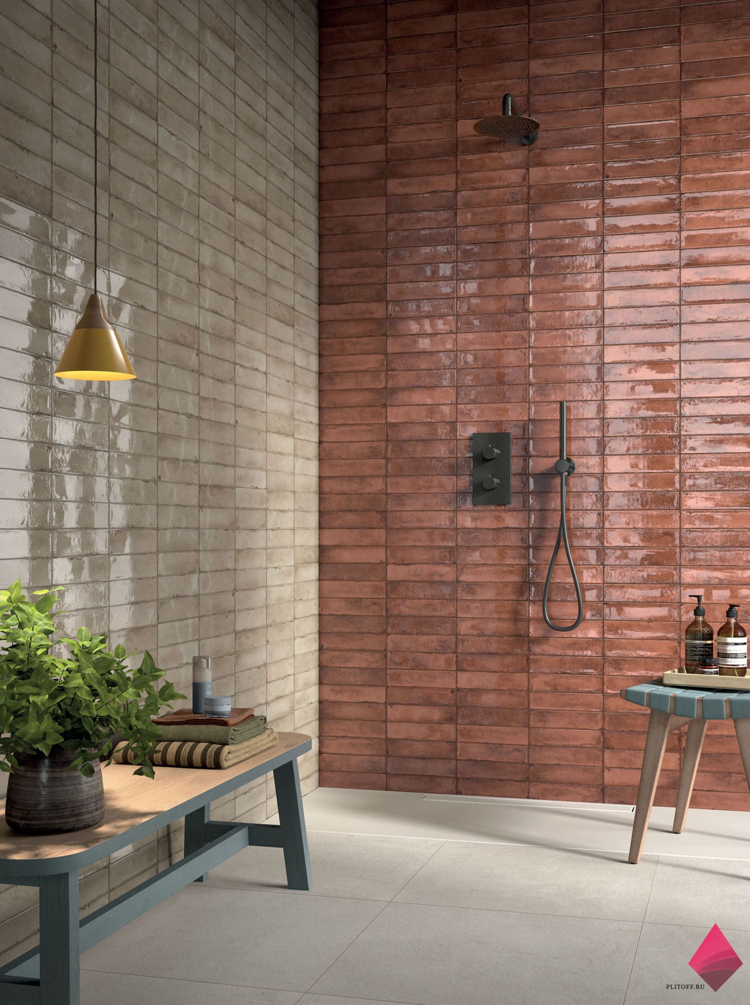 Настенная плитка под кирпич