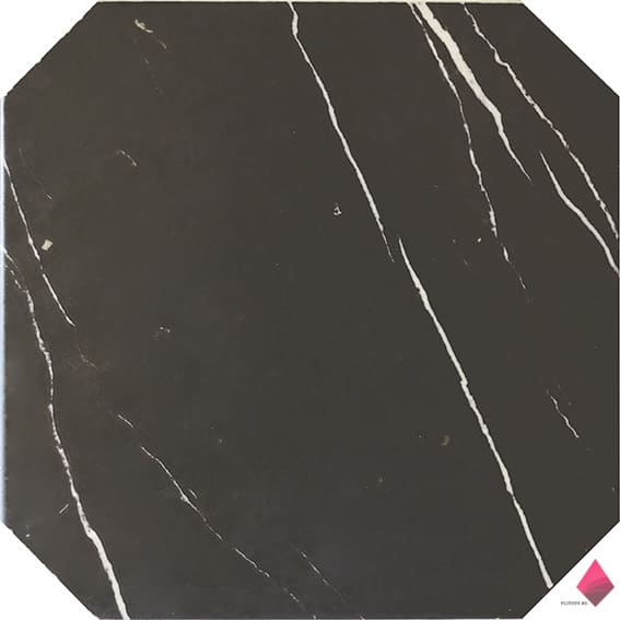 Octagon Marmol Negro Черная плитка под мрамор