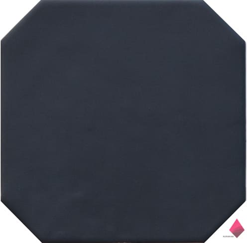 Черная плитка восьмиугольник