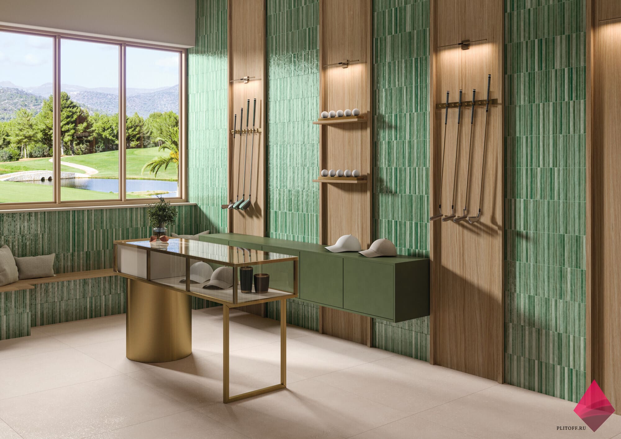 Плитка под рейки для ванной