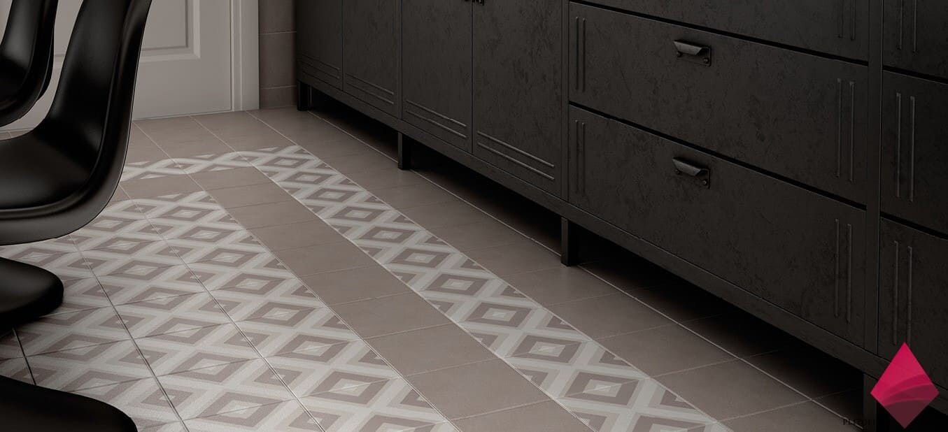 Плитка с геометрическим рисунком