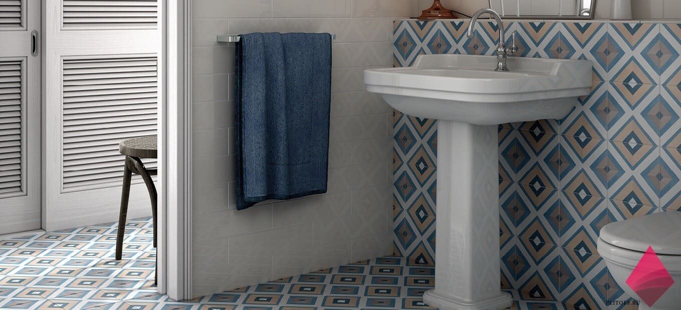 Плитка с узором для ванной