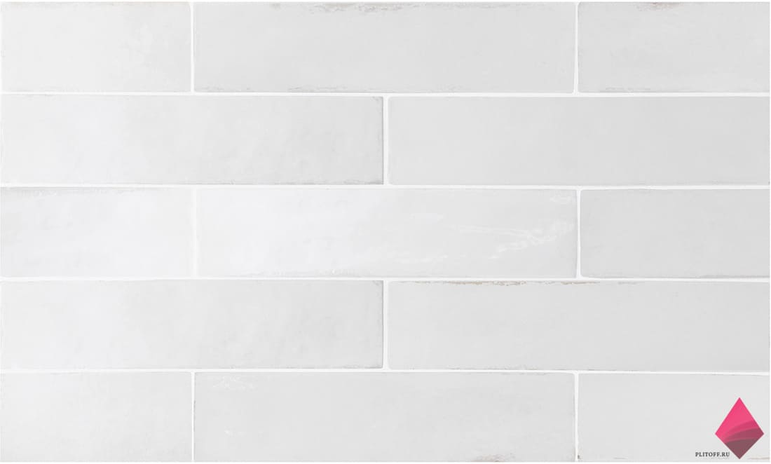 Белая плитка под кирпич