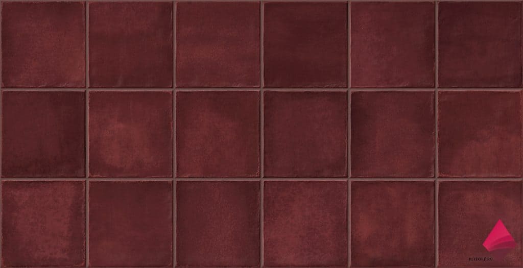 Мелкоформатная бордовая плитка