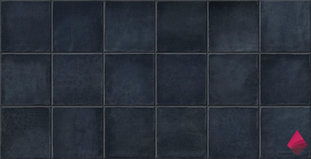 deco amaris plus navy Синяя плитка квадратная