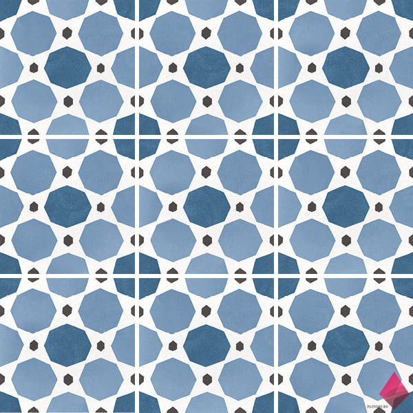 sapphire colours сине голубая плитка фото