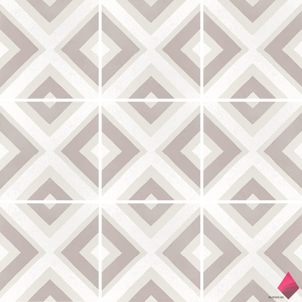 square pastel Плитка с геометрическим рисунком 20 на 20