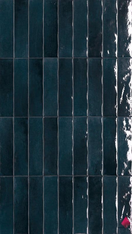 Синяя плитка под кирпич