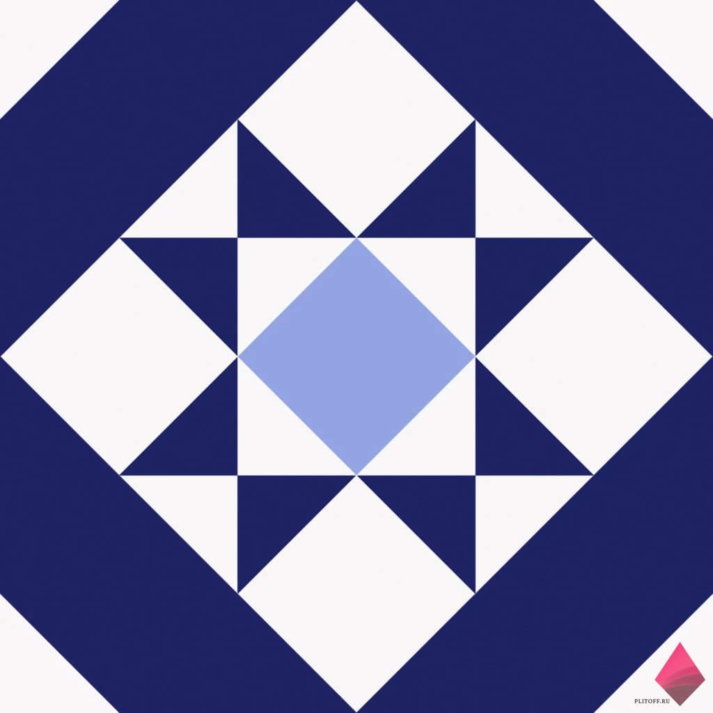 KOMPAS MEDI 20X20 Синяя плитка для пола фото