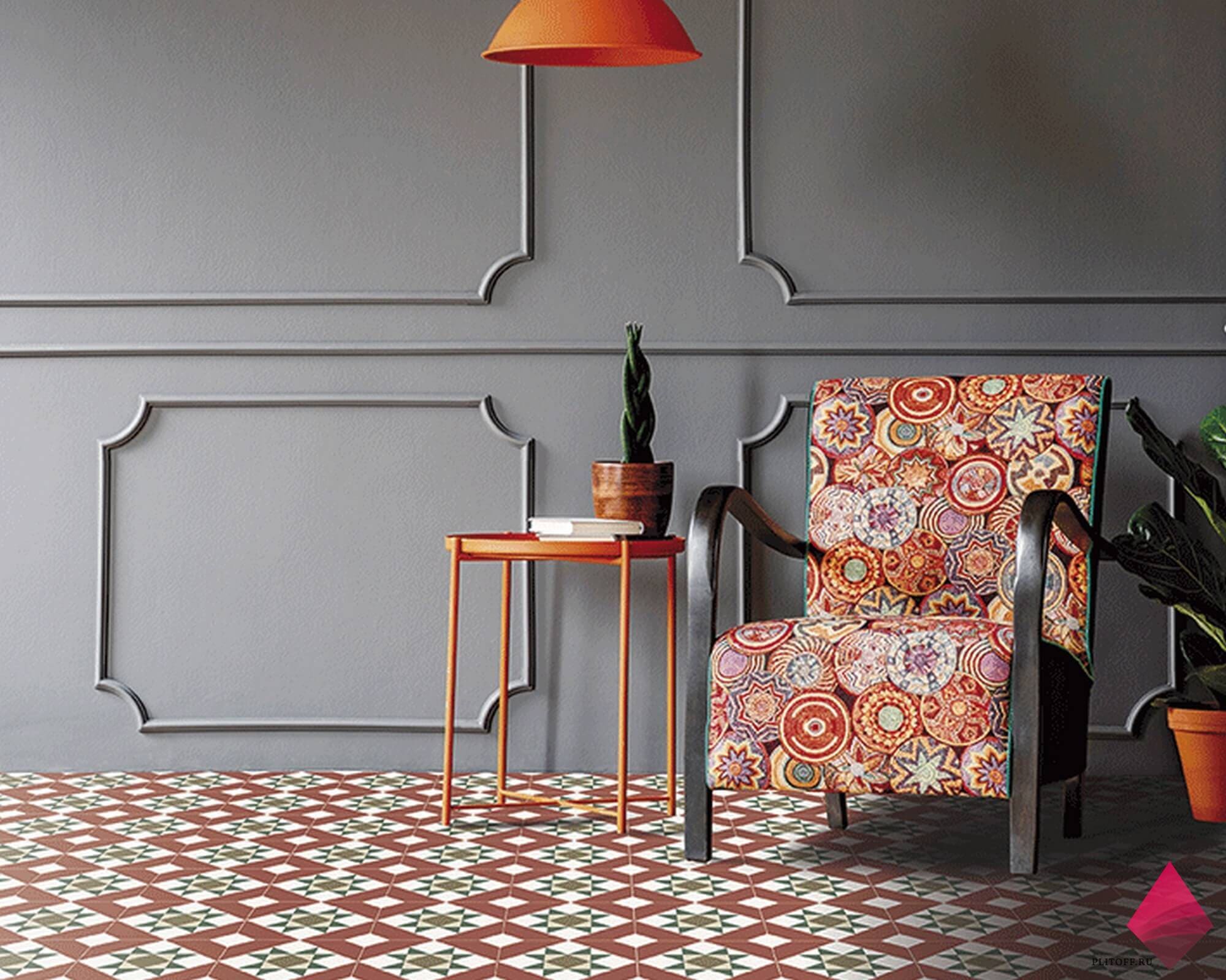 Красная плитка для пола