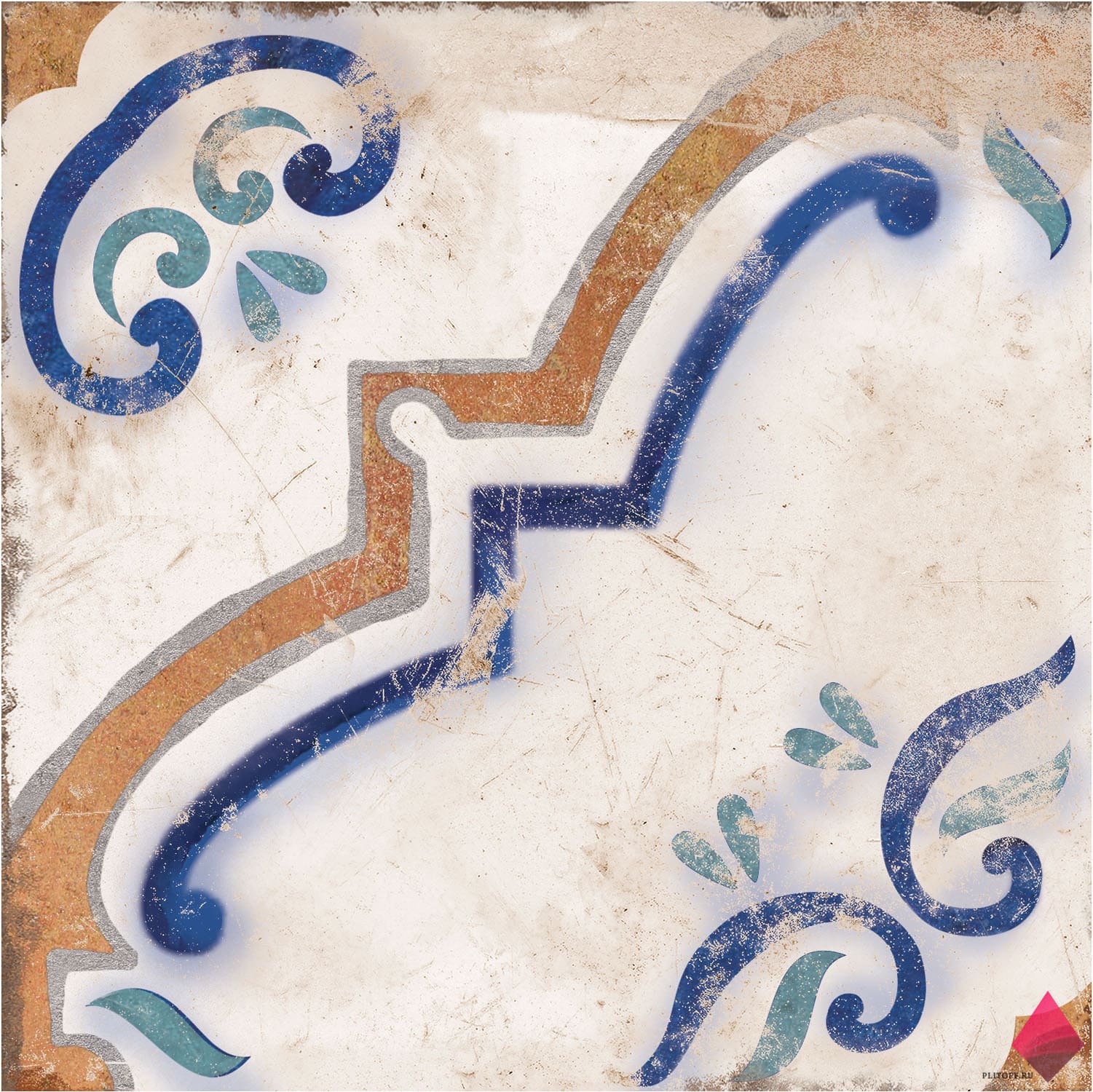 Плитка для пола с рисунком