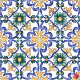 Разноцветная плитка 20 на 20