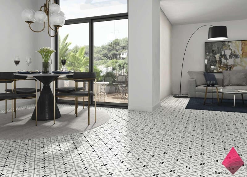 Плитка для пола с рисунком