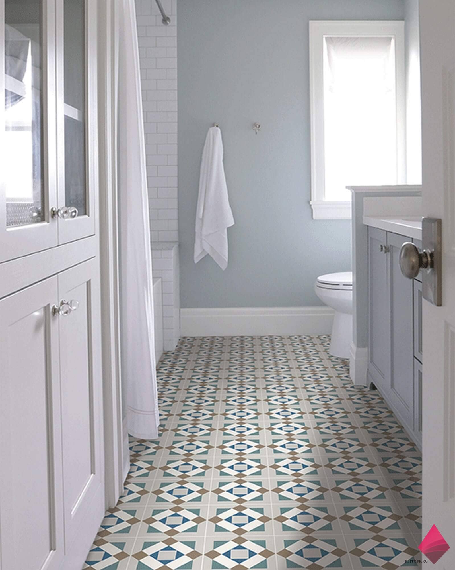 Плитка для ванной напольная