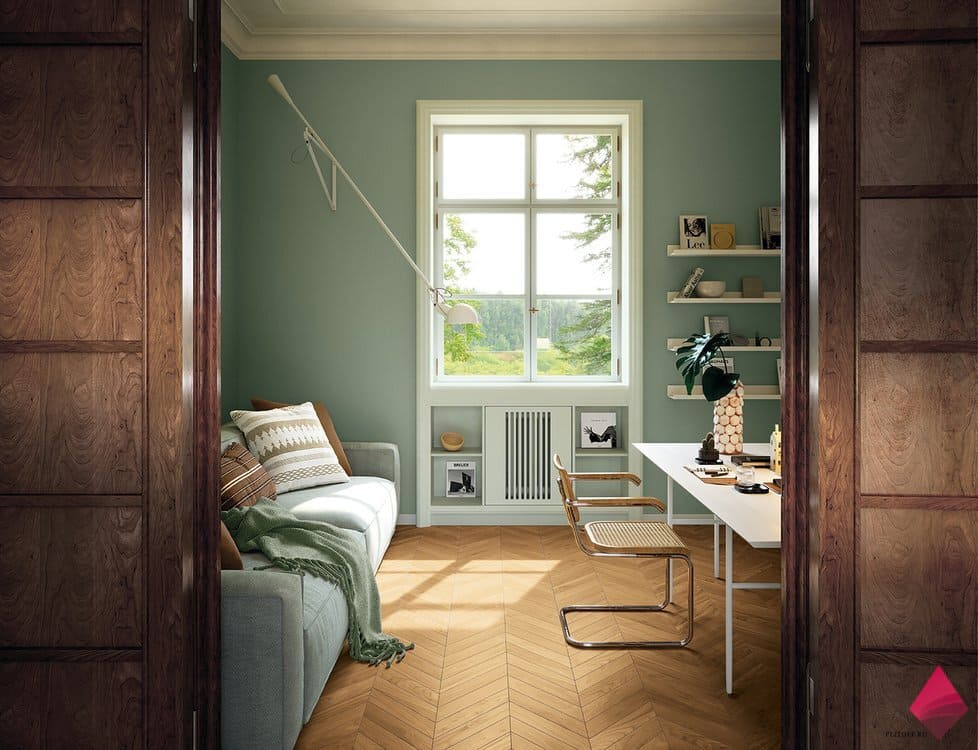 Плитка керамогранит елочкой