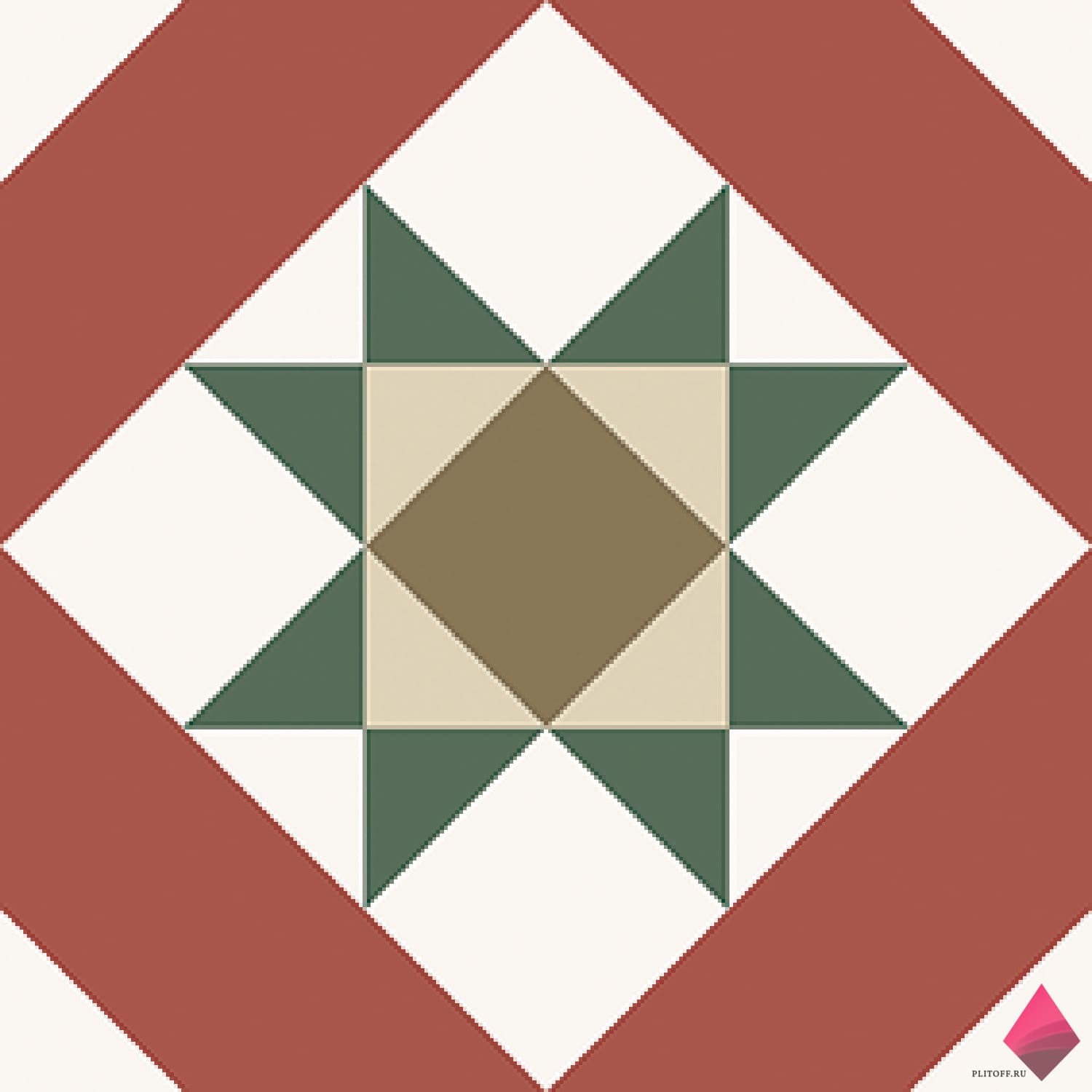 Плитка с геометрическим рисунком