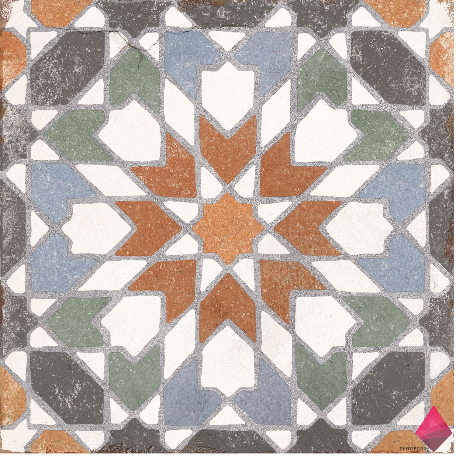 ZAIDA 20×20 Плитка на пол с рисунком фото