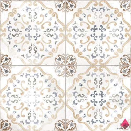 Глянцевая напольная плитка с узором