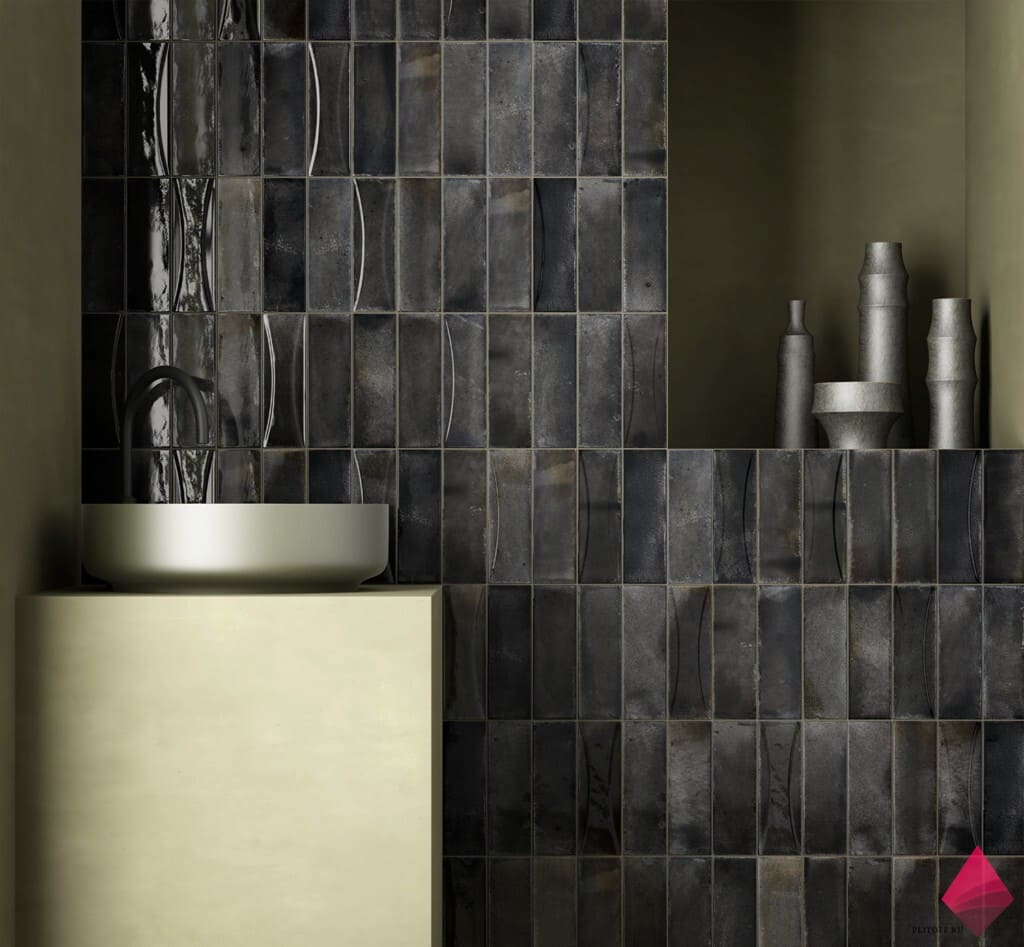 Черная плитка для ванной фото