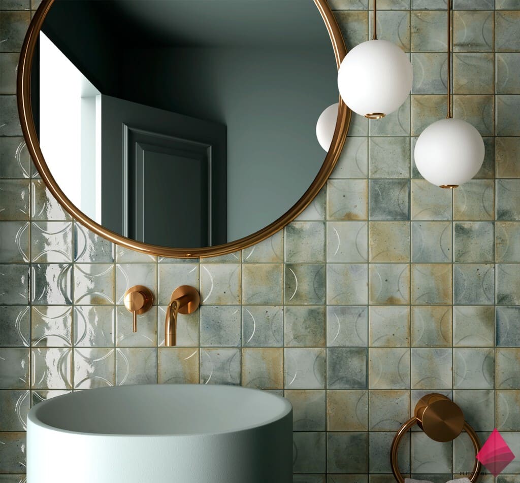 Декоративная плитка для ванной Рельефная плитка для ванной фото