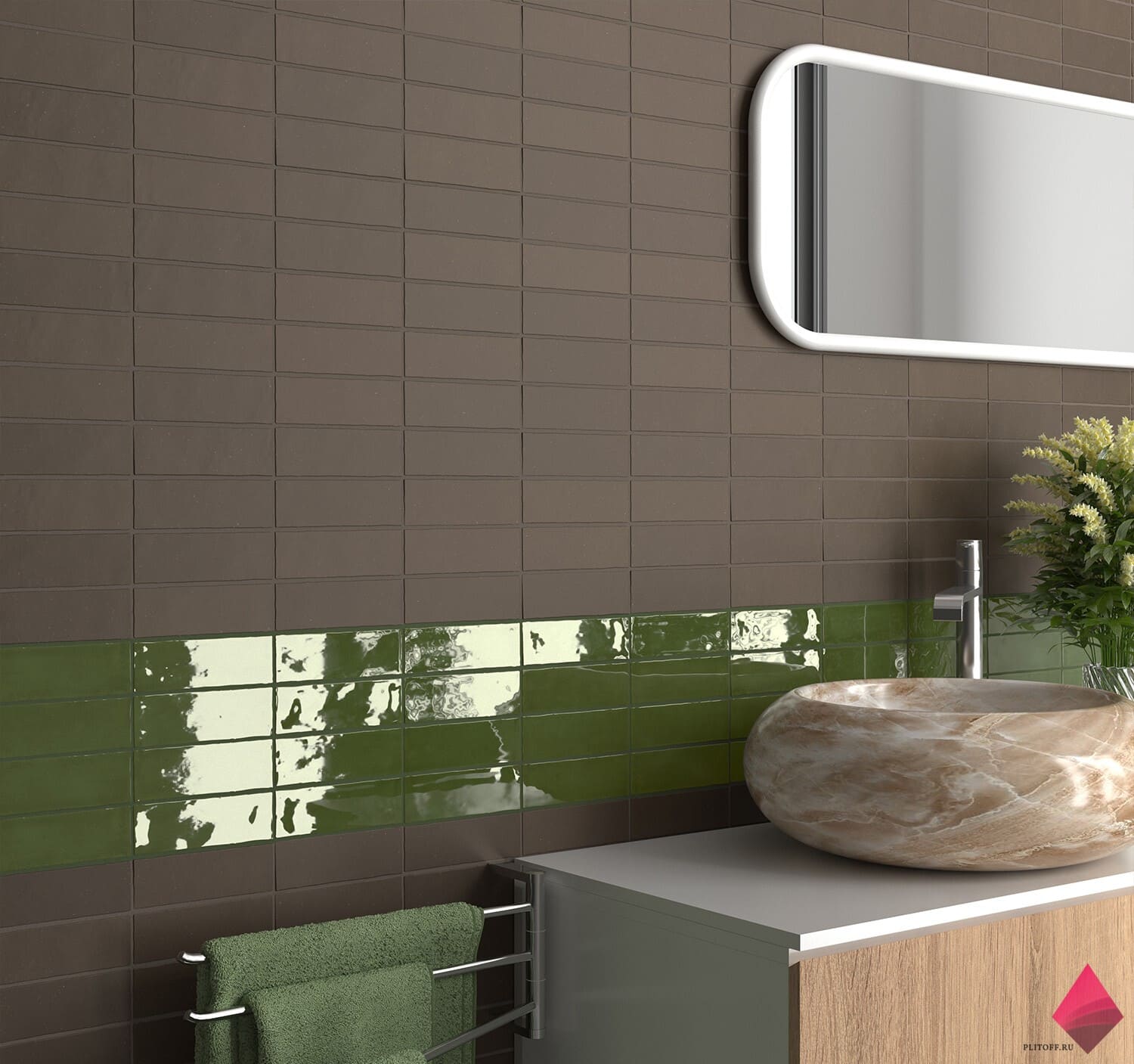 Декоративный кирпич для ванной фото