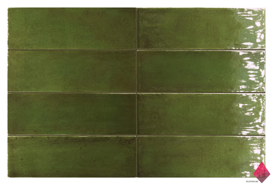 Зеленая глянцевая плитка фото