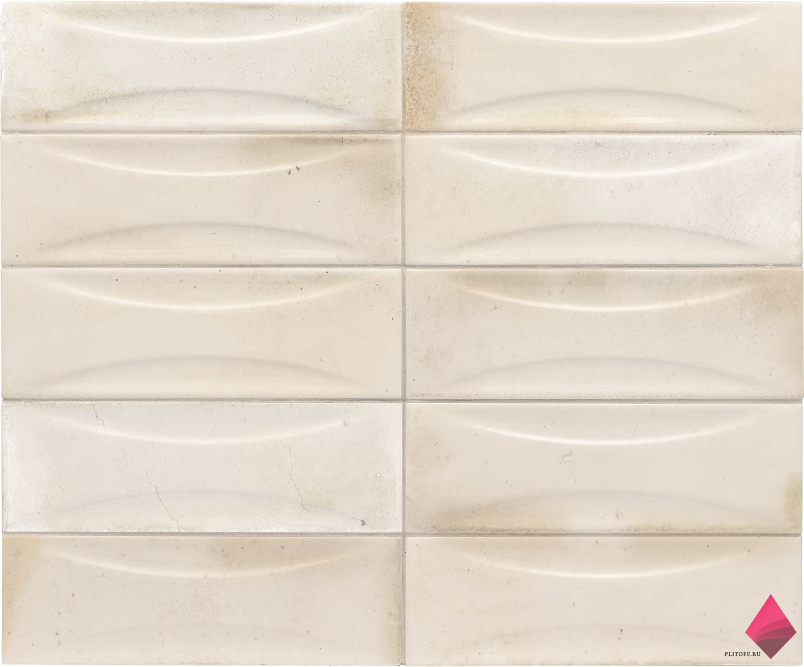 Hanoi arco white Белая рельефная плитка