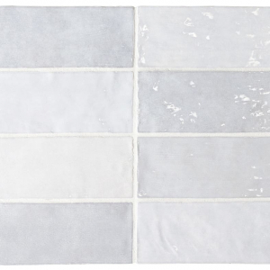 Голубая плитка под кирпич