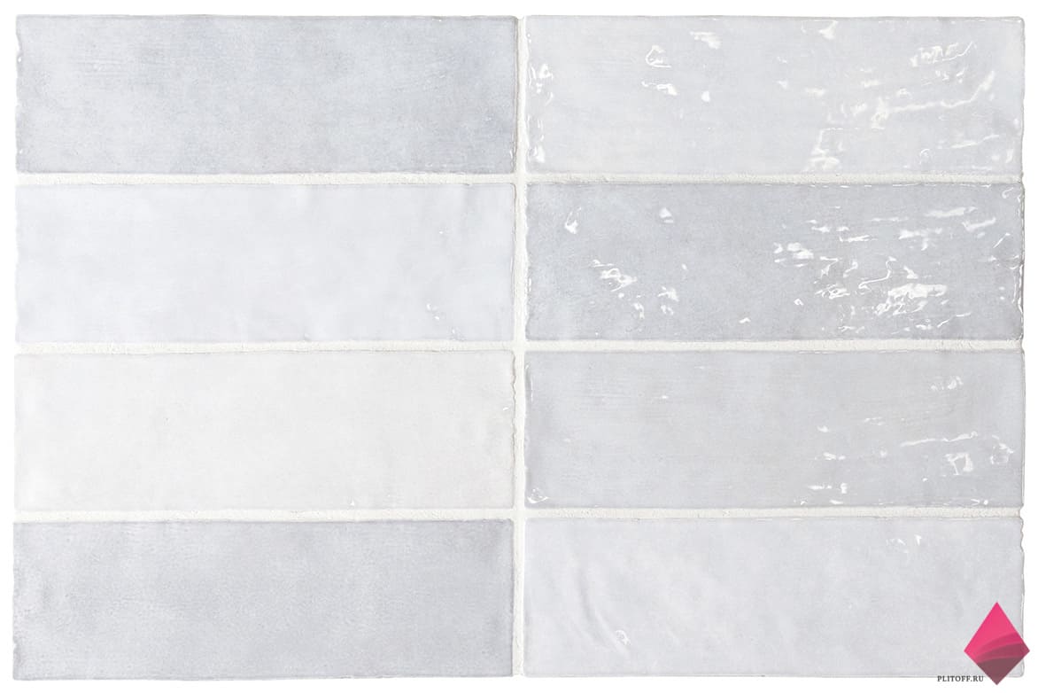 Голубая плитка под кирпич