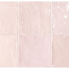 Розовая мелкоформатная плитка для ванной