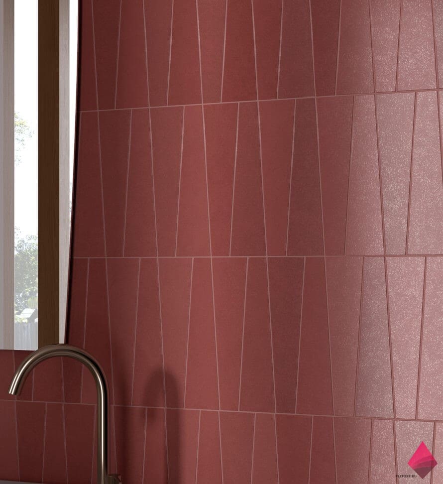 Плитка гранатового цвета