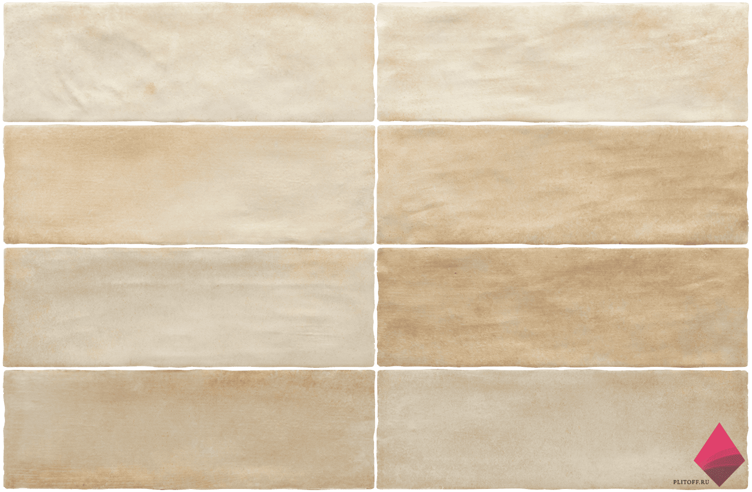 Бежевая плитка под кирпич фото