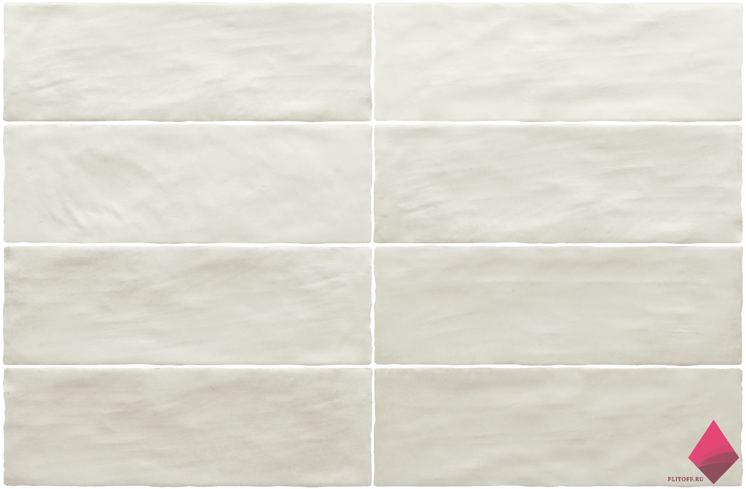 Белая матовая плитка кабанчик