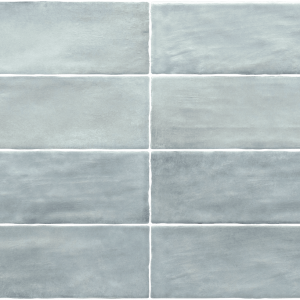 Голубая плитка под кирпич