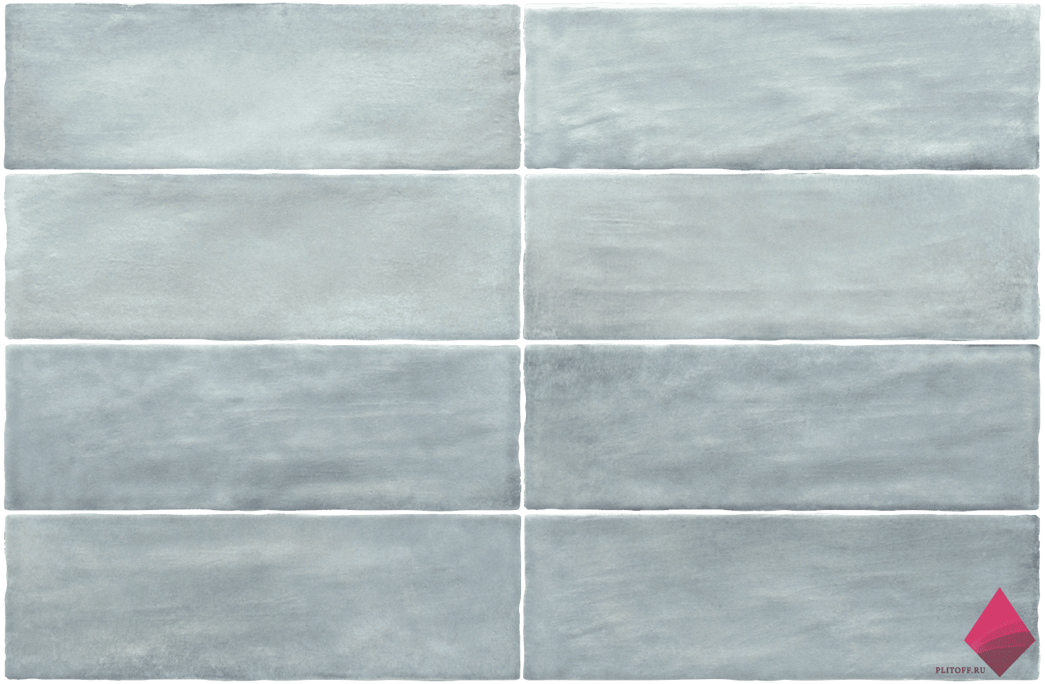 Голубая плитка под кирпич