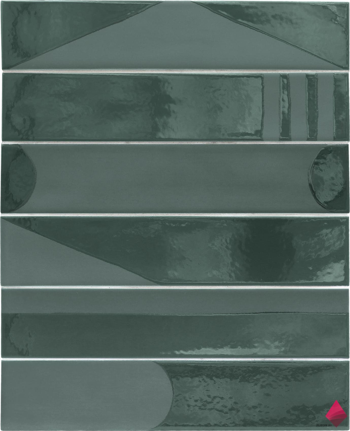 Зеленая плитка для ванной фото