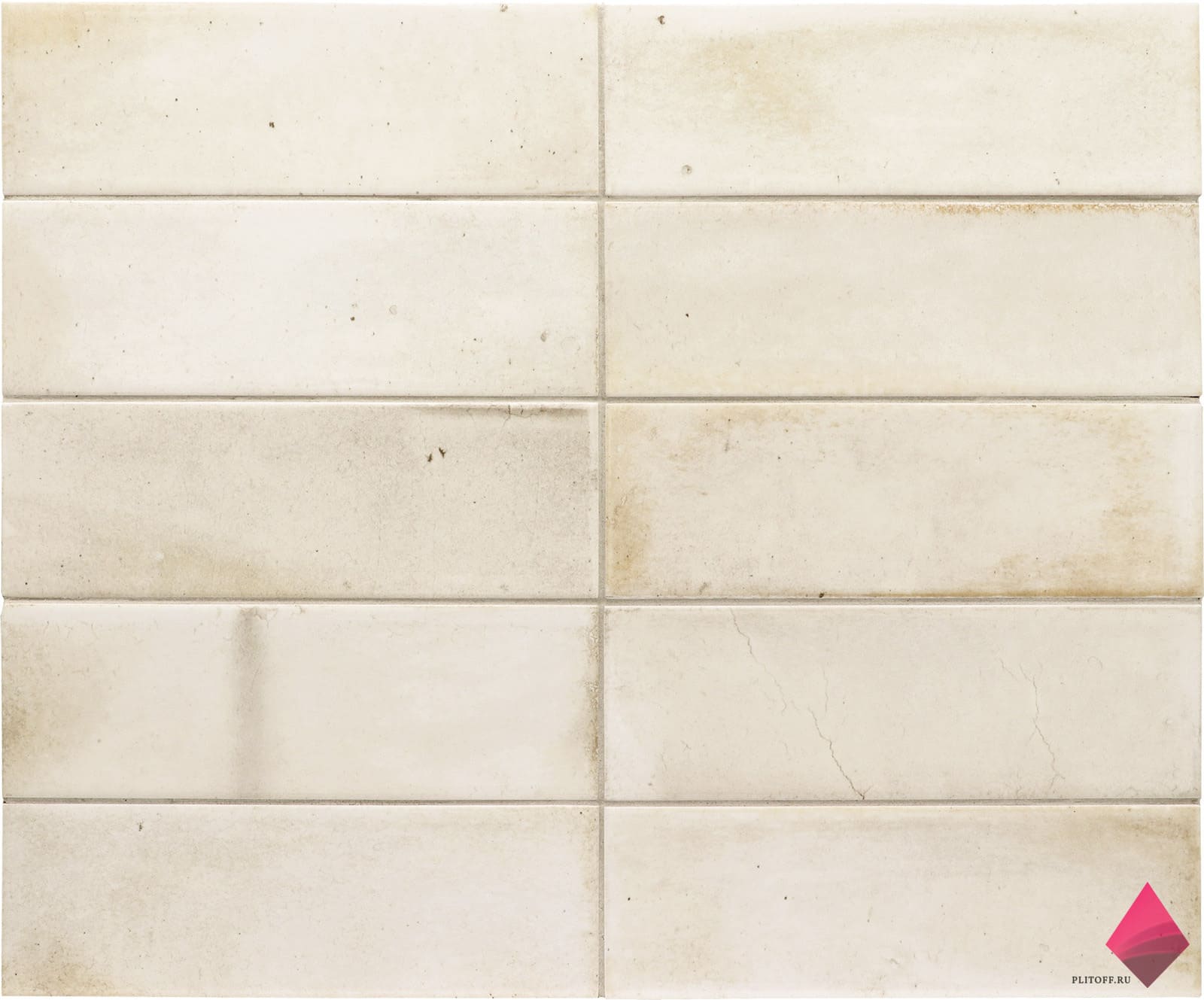 white 6.5X20 Глянцевая плитка кирпичик