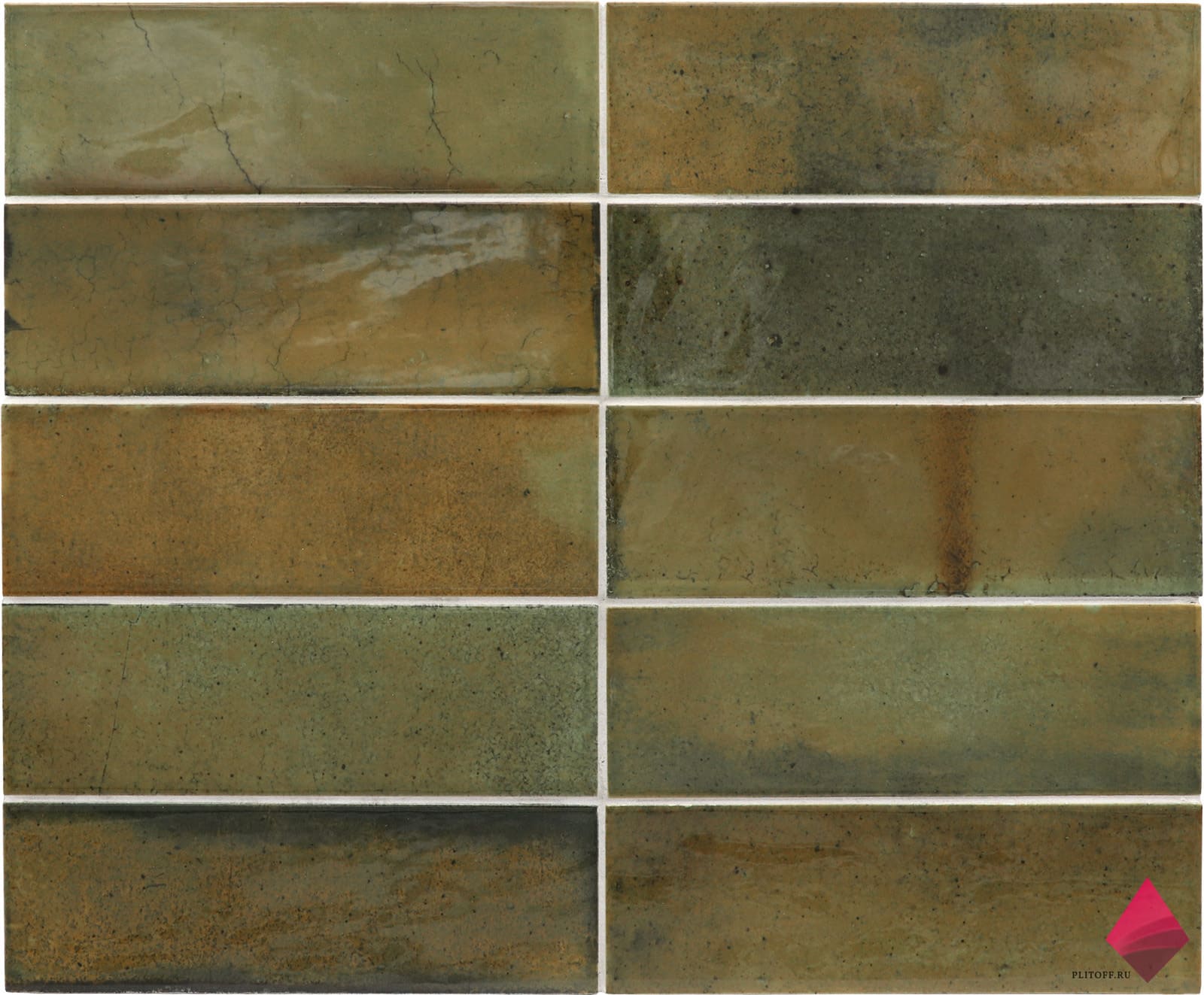 wild olive 6.5X20 Оливковая плитка для стен