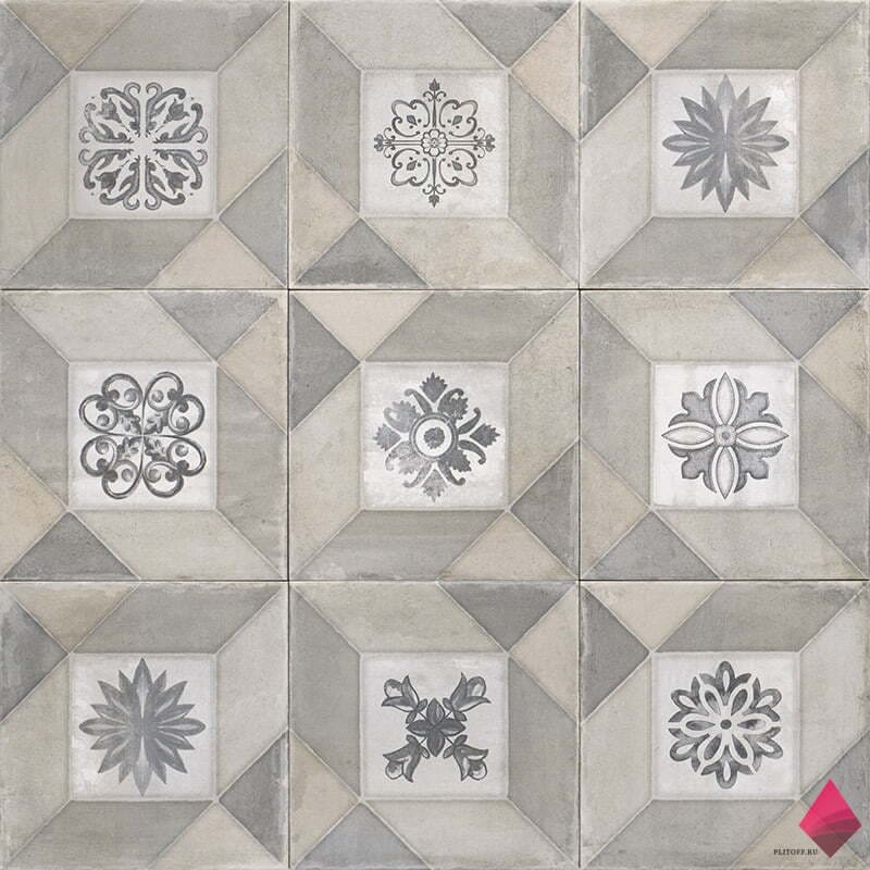 DECO GREY ELEGANCE 20X20 Плитка для пола с рисунком