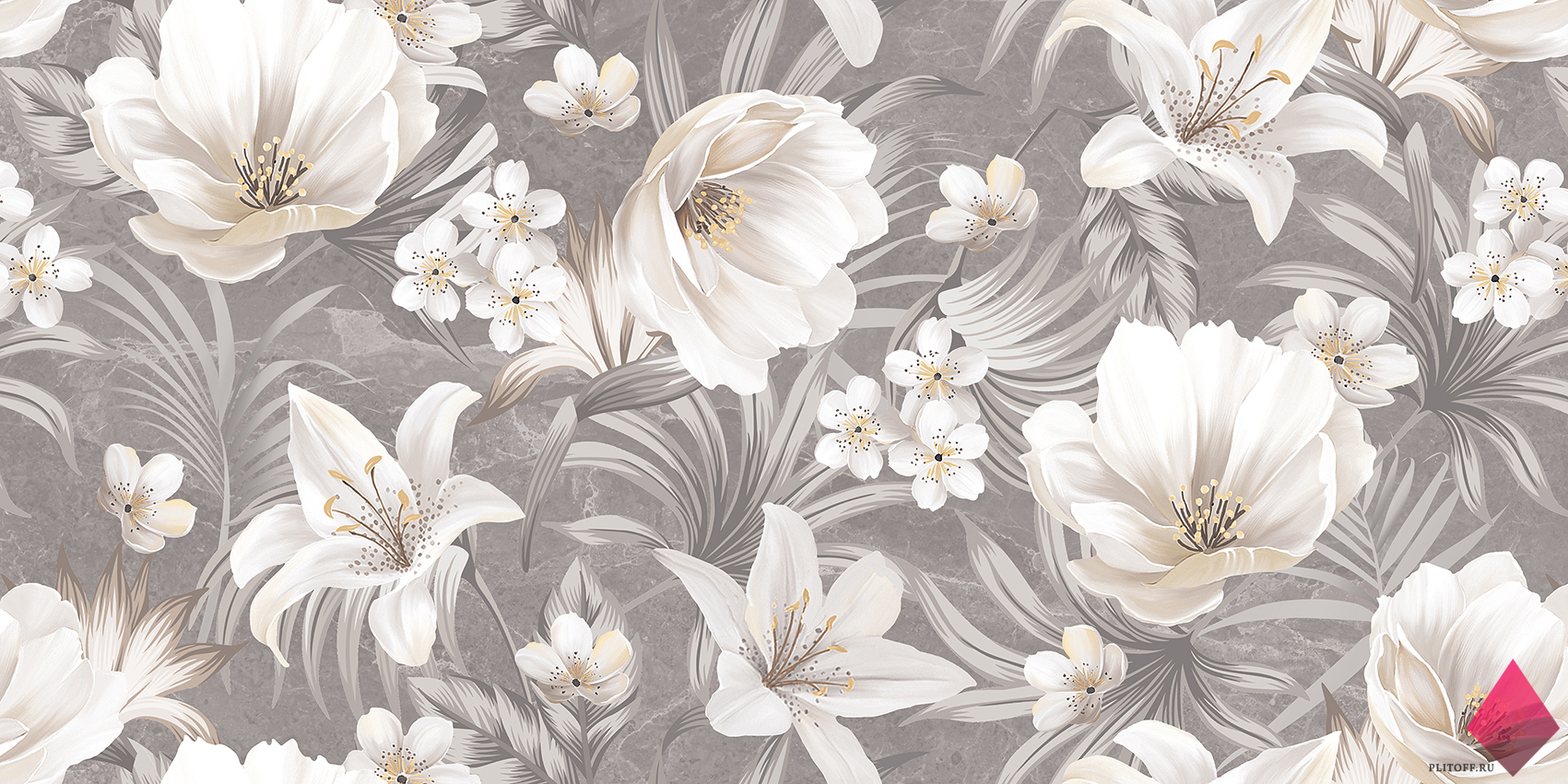 Плитка с цветами фото